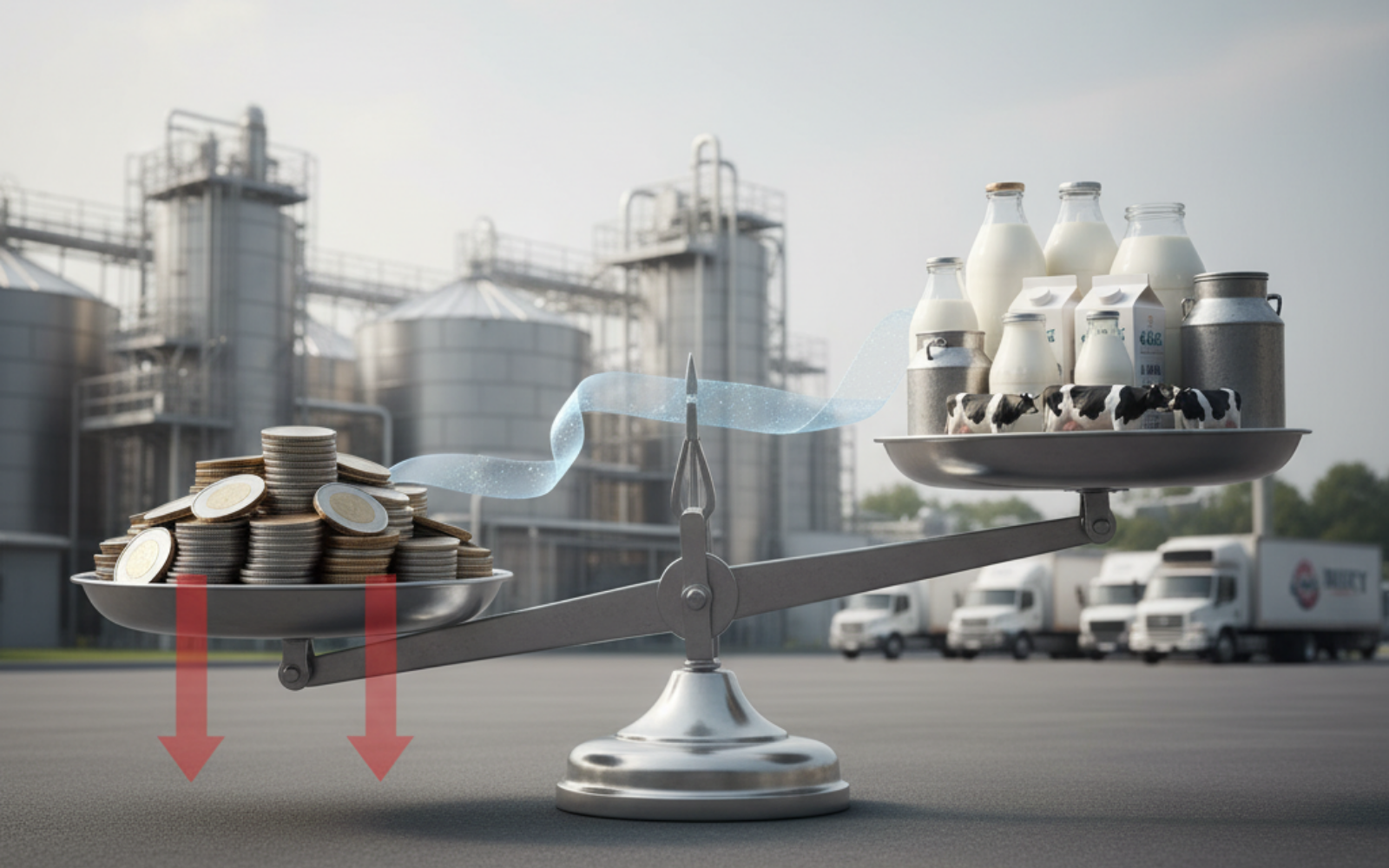 Queda no preço do leite: o desafio da indústria em equilibrar margem, oferta e fidelização - Grupo Origen - Mais Leite, Mais Quailidade, Mais rentabilidade